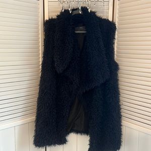 Zara long fur vest